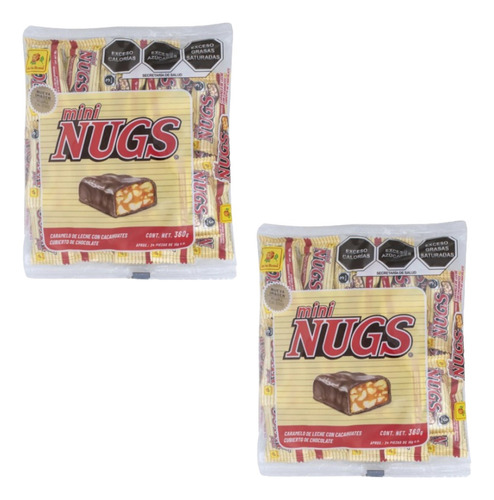 2 Pack - Chocolate Mini Nugs 24 Piezas
