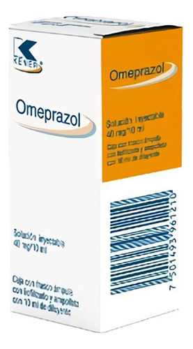 Omeprazol Polvo Para Solución Inyectable Con Solvente 40 Mg/10 Ml, 1 Frasco Ámpula + 1 Ampolleta Solvente 10 Ml