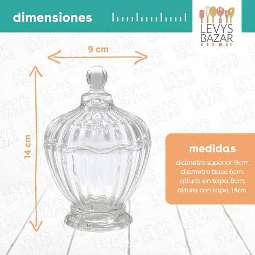 Imagen 4 de 10 de 5 Carameleras Frascos Bomboneras Vidrio Souvenir Candy Bar