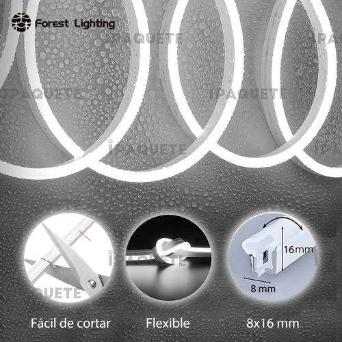 Manguera Neon Tiras Led Flexible Color 5mts + Fuente