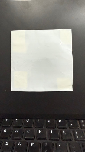 3 Mil Sellos Termoencogibles 110x110mm Blanco Sin Impresion