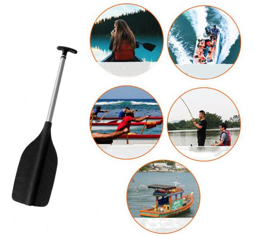 Ligero Telescópico Kayak Canoa Yate Balsa Nylon Negro