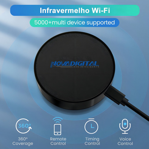 Smart Controle Remoto Universal Ir Wifi Alexa E Google Home
