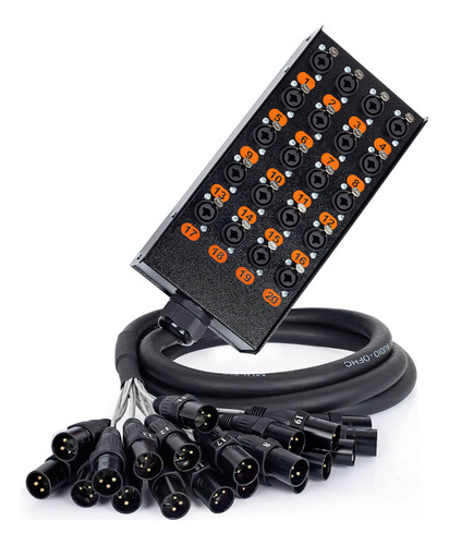 Medusa 20 Vias Profissional Combo Conector Xlr Anilhados 12m
