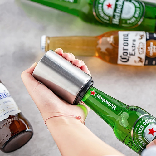 Imagen 4 de 6 de Destapador Botella Abridor De Cerveza Automático Magnético