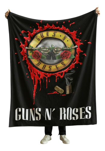 Cobija Frazada Manta Suave Yo Soy La Loca De Los Perros Guns N Roses Frazada Ligera 110x160cm