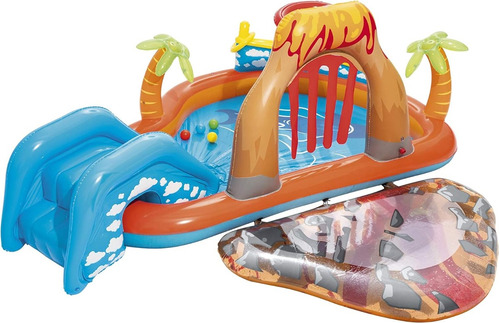 Piscina Infantil Inflable Piscina Niños Pelotero Tobogán 