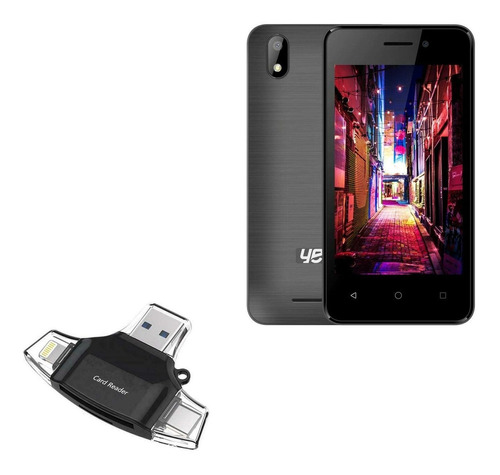 Lector Tarjeta Sd Allreader Microsd Usb Compacto Para Yezz 1