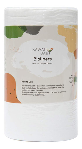 Kawaii Baby Forros De Paales De Tela Biodegradables Sin Perf