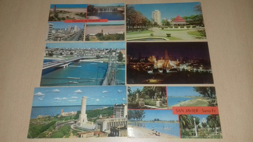 6 Antiguas Postales Santa Fe Rosario $2450 El Lote Completo