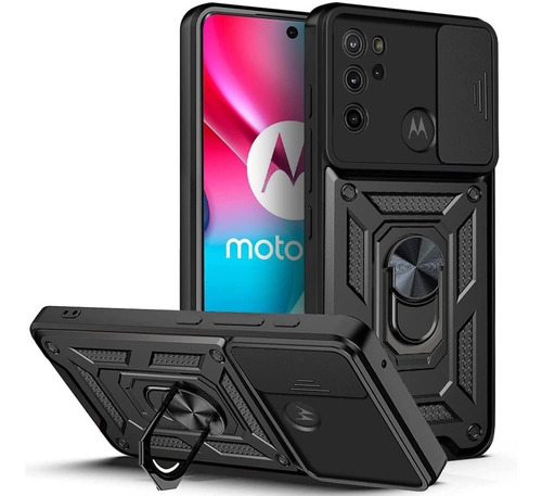 Case Capinha 360 Anel Prot Camera P/ Moto G60s Anti Impacto Cor Preto