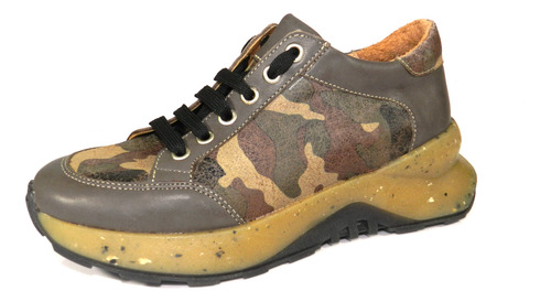 Zapatillas Camufladas Cuero Urbanas Mujer - Cei
