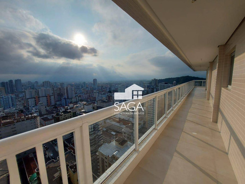 Imagem 10 de 30 de Duplex! Alto Padrão! Vista De Cinema! Apartamento Com 4 Dormitórios À Venda, 300 M² Por R$ 2.750.000 - Canto Do Forte - Praia Grande/sp - Ap4055