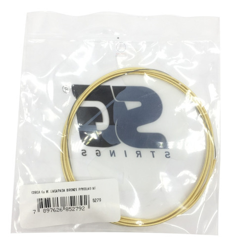 Corda Avulsa Violao Aço Mi Mizona (6a)encapada Bronze Sg Un