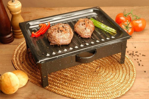 Brasero De Mesa Enlozado Jovifel Para El Asado Y Parrilla