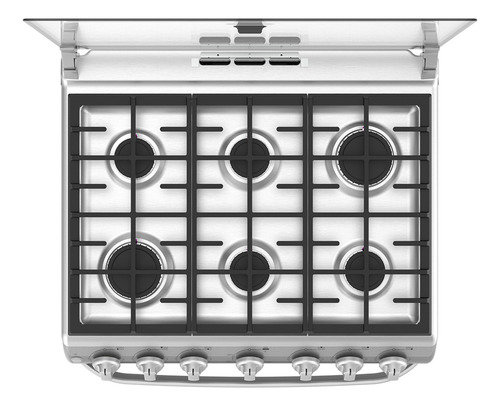 Estufa De Piso 76 Cm Inox Mabe - Wem7661cfix2 Color Inoxidable