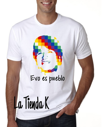 Remera Evo Es Pueblo Whipala Jallalla Bolivia