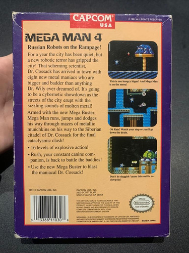 Mega Man 4 Nes Sin Manual