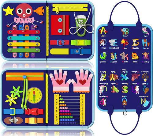 Tablero De Actividades Montessori Para Niños De 1-3 Años Jue