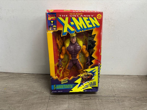 Toy Biz Sabretooth 1993 Deluxe X Men Marvel Comics 10 Plg (Usado)