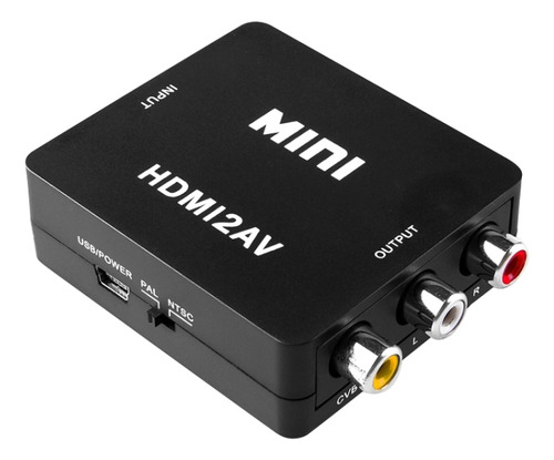 Adaptador Convertidor De Vídeo Vk-126 Mini Hd Hdmi A Av/cvbs