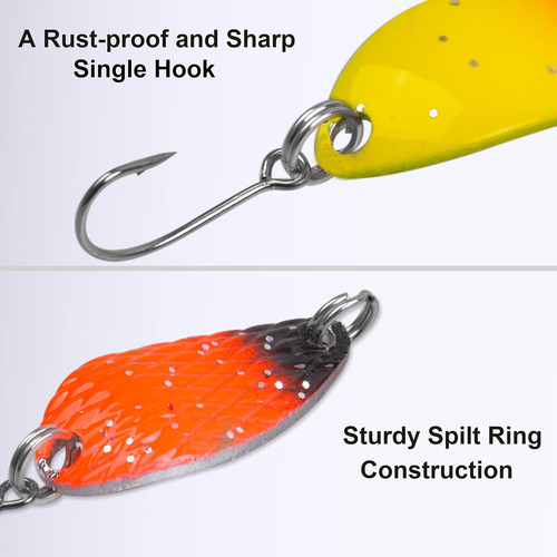 Cuchara De Pesca De Truchas Set De Señuelo De Un Solo Gancho