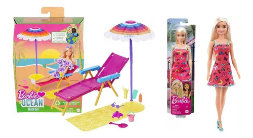 Barbie Malibu Set De Playa Barbie Ocean - Mas Muñeca