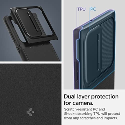 Imagen 4 de 7 de Funda Spigen Optik Armor Para Galaxy S22 Ultra - Negro