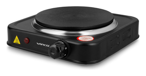 Anafe eléctrico Winco W40 negro 220V