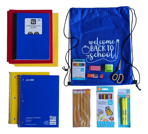 Kit De Regreso A Clases Para Ninos, Paquete Completo De Sumi