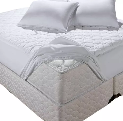 Funda Cubre Colchon Protector Matelasseado 1 1/2 Pl Haussman