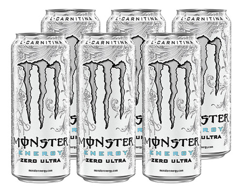 Pack De 6 Bebida Monster Zero Ultra 473ml