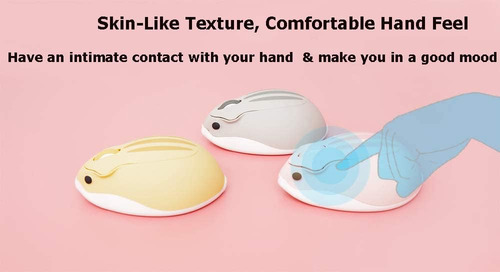 Ratón Inalámbrico, Bluetooth Cute Animal Hamster Mouse, 1200