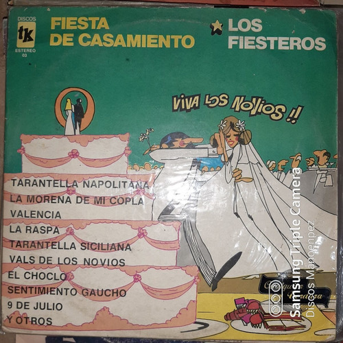 Vinilo Los Fiesteros Fiesta De Casamiento Viva Los Novios C4