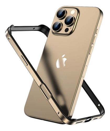 Capa Case Bumper Bamper Borda Metal Para iPhone 16 Pro Max