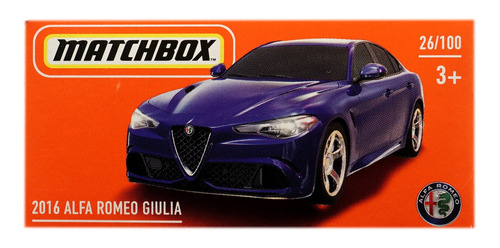 Matchbox Power Grabs 2016 Alfa Romeo Giulia Blue 26/100
