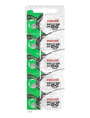 Pilas Maxell 379 Sr521sw X5 Unidades