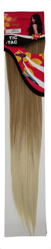 Cabelo Tic Tac Aplique Liso - 70 Cm - Idêntico Ao Humano Cor Loiro 28t613