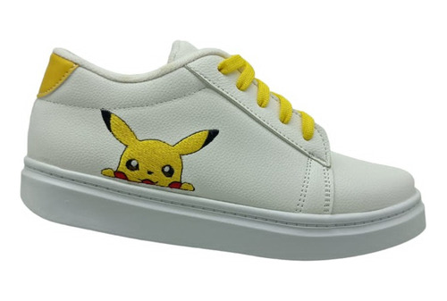 Tenis Para Niño Hombre Juvenil Modelo Pikachu Cara De Moda