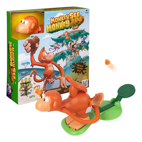 Juego Monkey See Monkey Poo para niños con excrementos falsos con