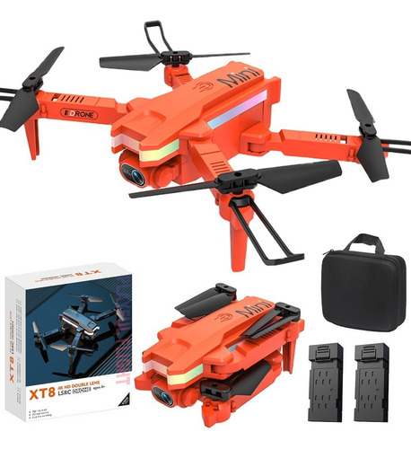 Xt8 Mini Drone Barato Con Cámara Vuelo Nocturno Con Luz Led