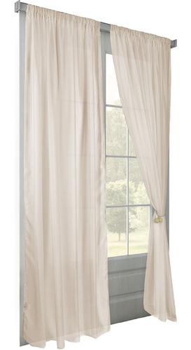 Cortinas Living Tela Dormitorio Voile Comedor Cristal Oregon