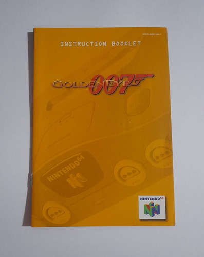Manual Original Goldeneye 007 Nintendo 64 Como Nuevo (Usado)
