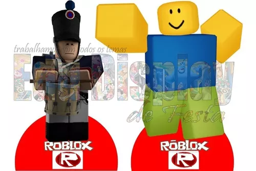 Roblox - 10 Displays de Festa de 20cm - Corre Que Ta Baratinho