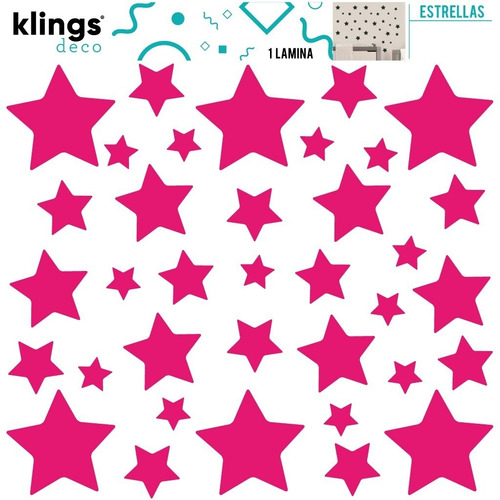 Vinilos Decorativos Trama Estrellas Círculos Triángulos