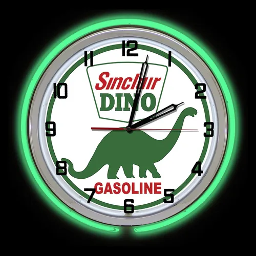 Reloj Neon Doble Verde