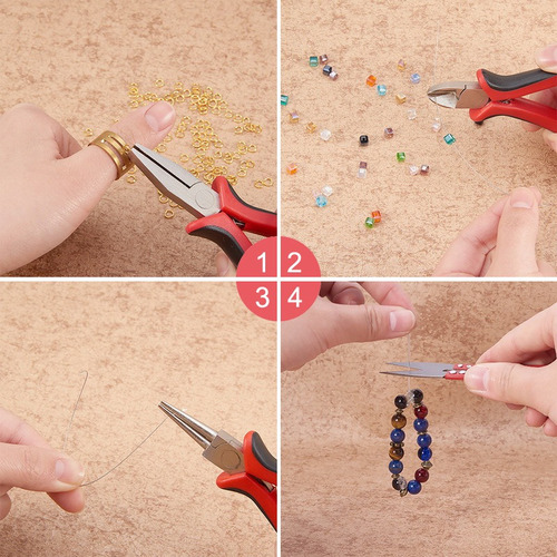 Imagen 5 de 7 de Kit De Herramientas Para Hacer Joyas,alicates,pinzas,tijera