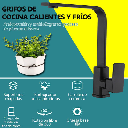 Grifo Monomando Fregadero Llave De Agua Caliente Y Fri