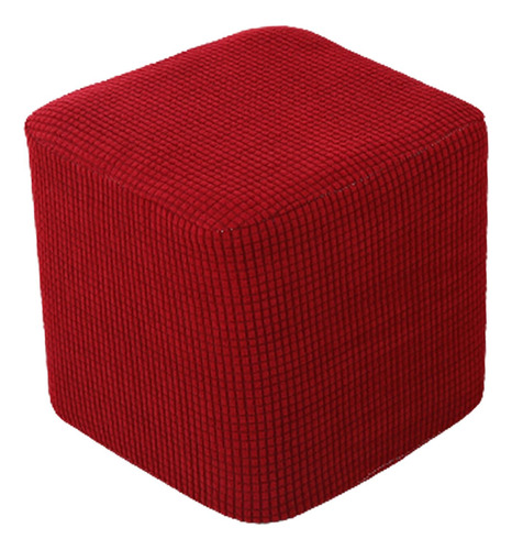 Fundas Otomanas Fundas Protectoras Cuadradas De Vino Rojo