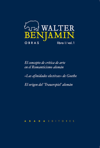 Walter Benjamin O,c Libro I/vol,i - Benjamin,walter